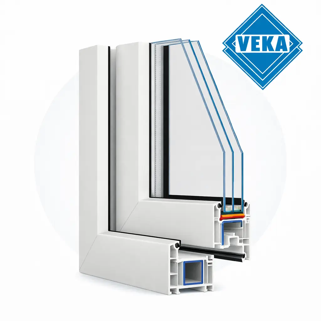 Ușă PVC VEKA 70